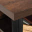 Huche avec porte barrister, finition brune