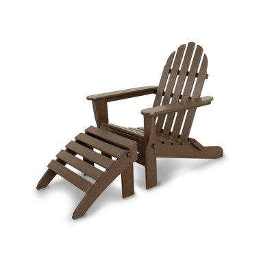 POLYWOOD Classics 2-Piece Folding Adirondack Set