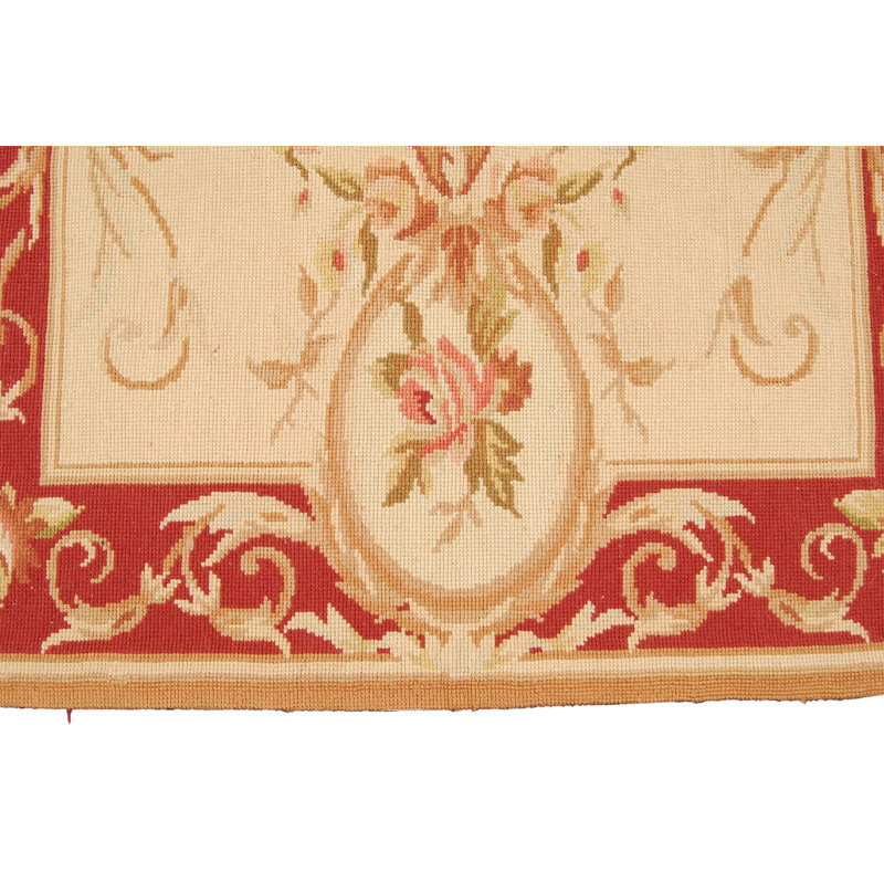 Fruge Oriental Hand Knotted Area Rug, Rectangle 88 x 150cm
