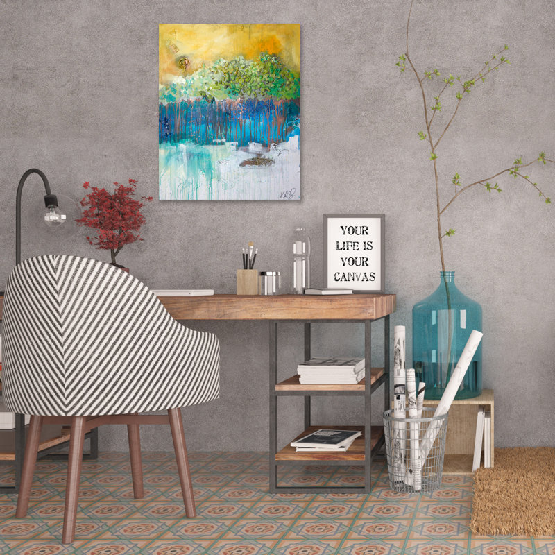 Dim Trees by Kent Youngstrom - Wrapped Canvas Painting, 76 cm H x 61 cm W x 4 cm D