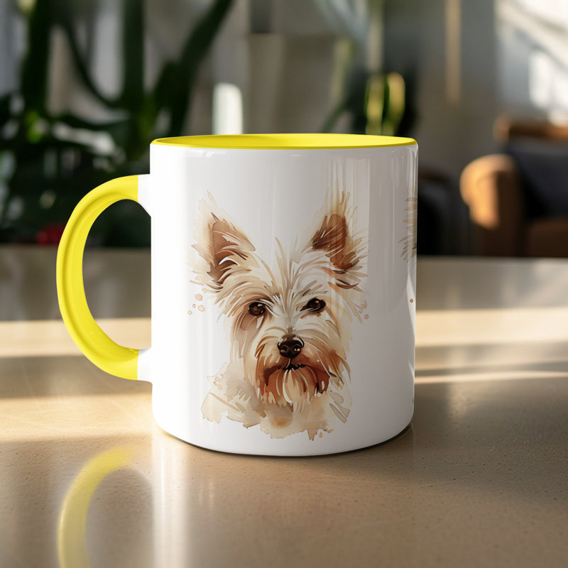 Mug, 2, Yellow