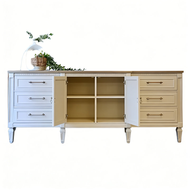 Buffet vintage français, H 33,46 po x l 80,7 po x P 17,72 po