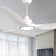 52" 3 - Blade Smart Ceiling Fan with 3CCT Dimmable LED Lights and Remote Control, Compatible with Alexa/Google