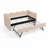 Upholstery Daybed with Pop-Up Trundle,USB Port-403294469