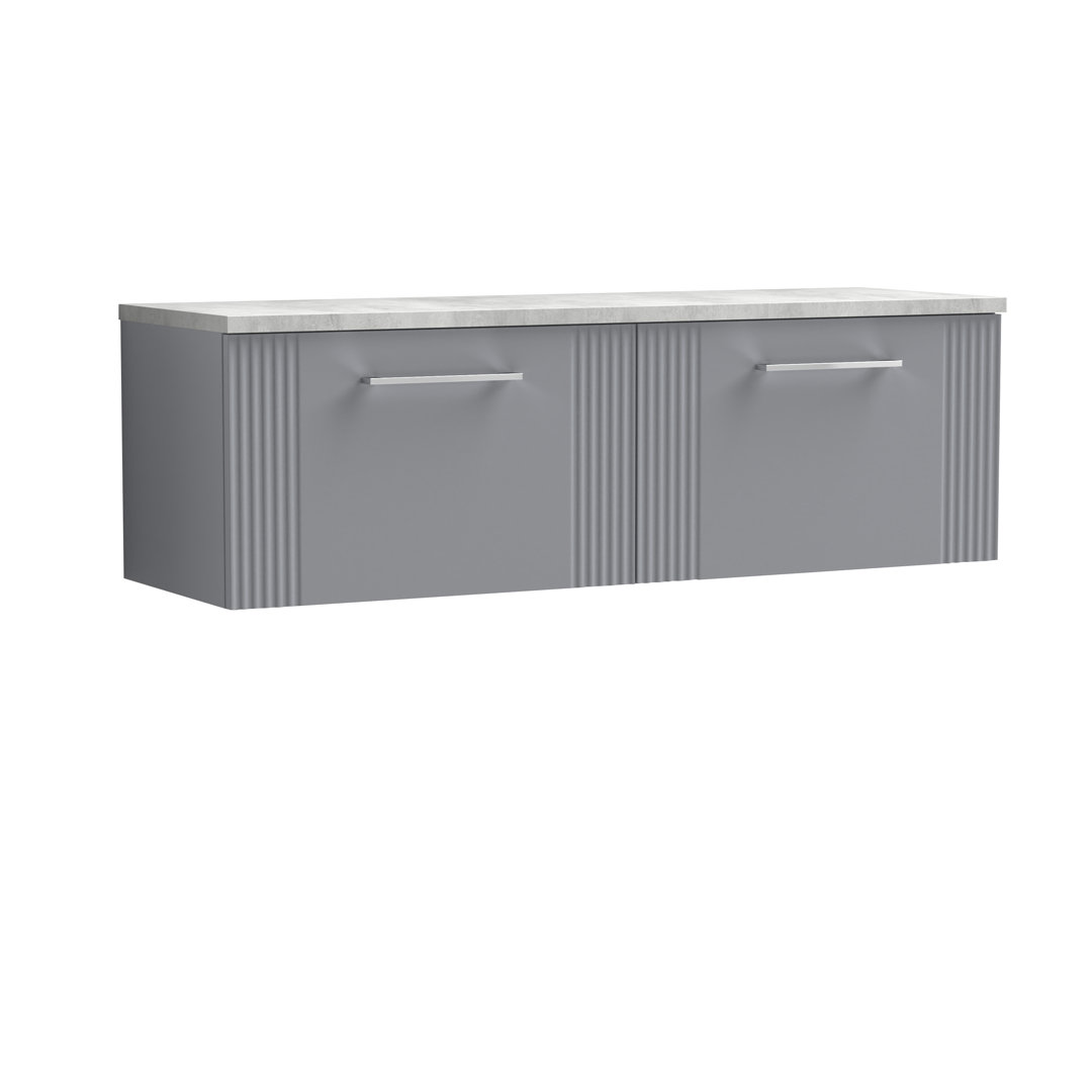 Deco 121.49cm Double Bathroom Vanity Base Only