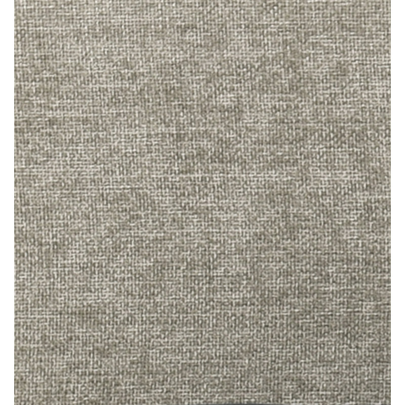 Grand lit en lin gris et beige Travonte