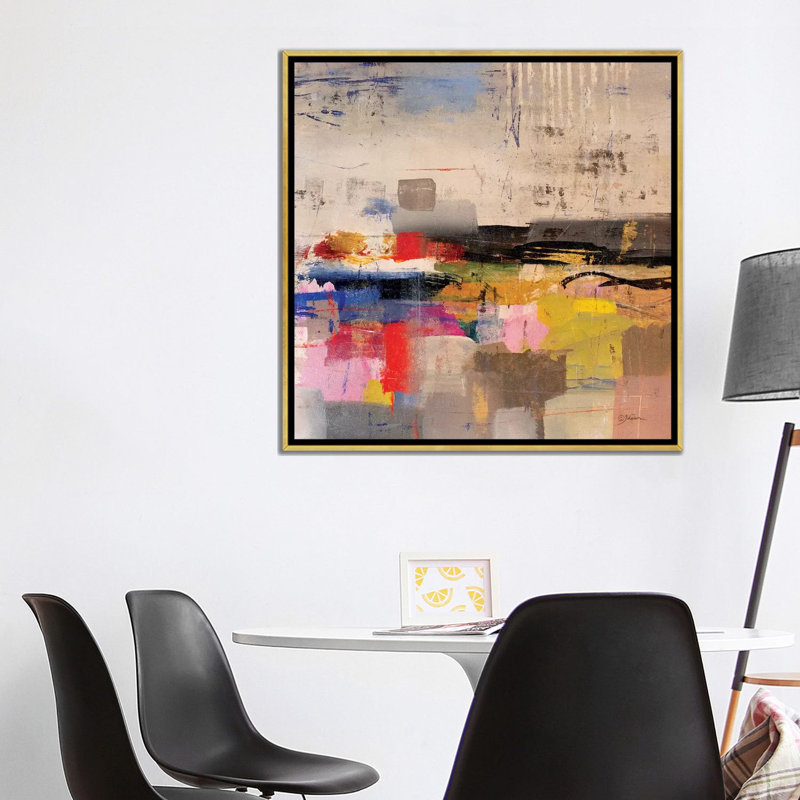 " Float " by Julian Spencer, Gold Framed Canvas, No Mat, 37" H x 37" W x 1.5" D