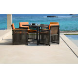Horizon Outdoor 5 - Piece Dining Set with Cushions