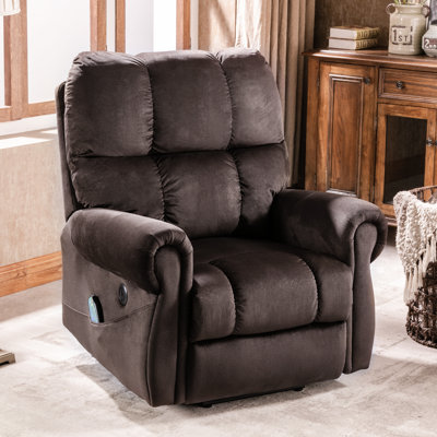 Fauteuil inclinable électrique très doux et surdimensionné de 38 po avec chaleur et massage