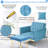 Siemon Velvet Accent Chair with Ottoman-956656804