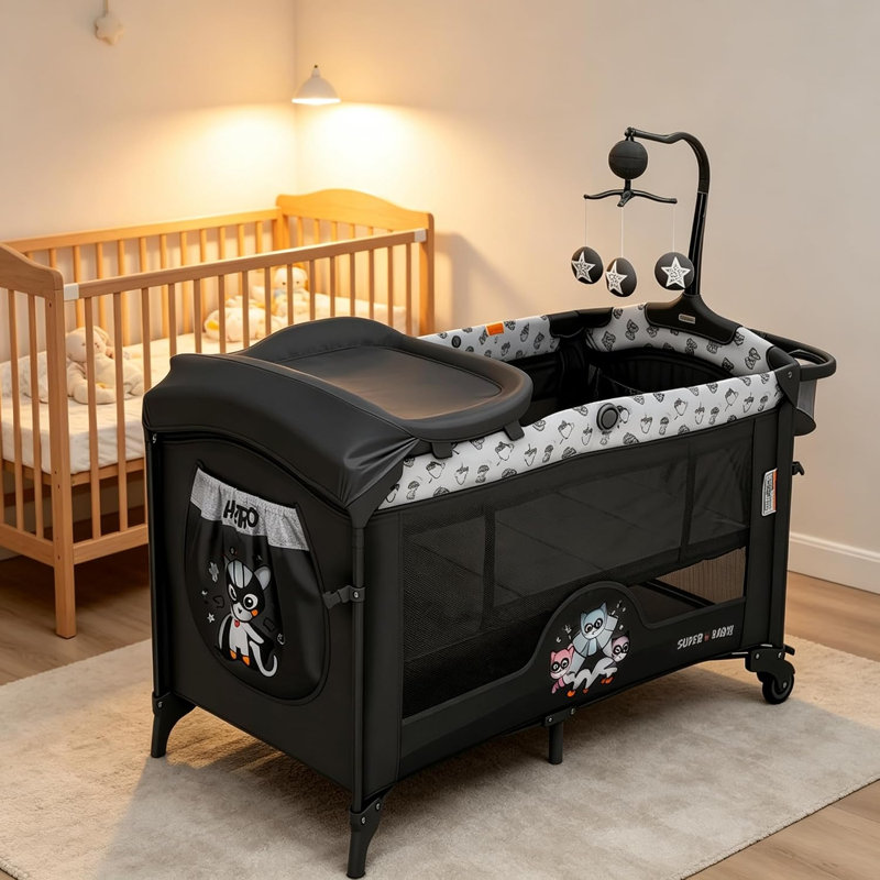 Cot Bed, black