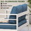 Ensemble de patio complet pour 9 personnes avec coussins Roussel-91935633