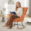 Solid + Manufactured Wood/Iron Rocking Chair-1378224744