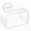 Table basse en acrylique Clear Waterfall