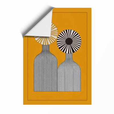 Vessels and Stars Mid-Century - Framed Print