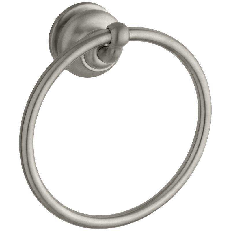Fairfax Wall Mounted Towel Ring, Vibrant Brushed Nickel
