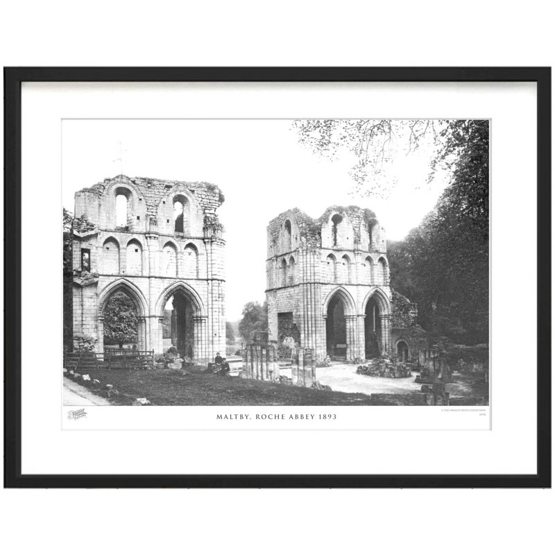 Maltby, Roche Abbey 1893 - Single Picture Frame Print, 40cm H x 50cm W x 2.3cm D