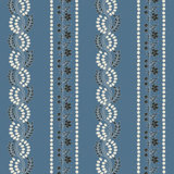 Lady Charlotte Botanic Stripe 10' L x 24" W Peel and Stick Wallpaper Roll