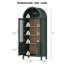 Bibliothèque arquée 71 "avec portes en verre - Vitrine polyvalente et armoire de rangement pour garde-manger-134877830
