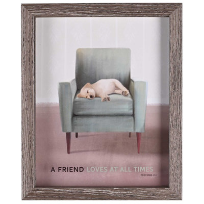 Chiot encadré «A Friend Loves All»
