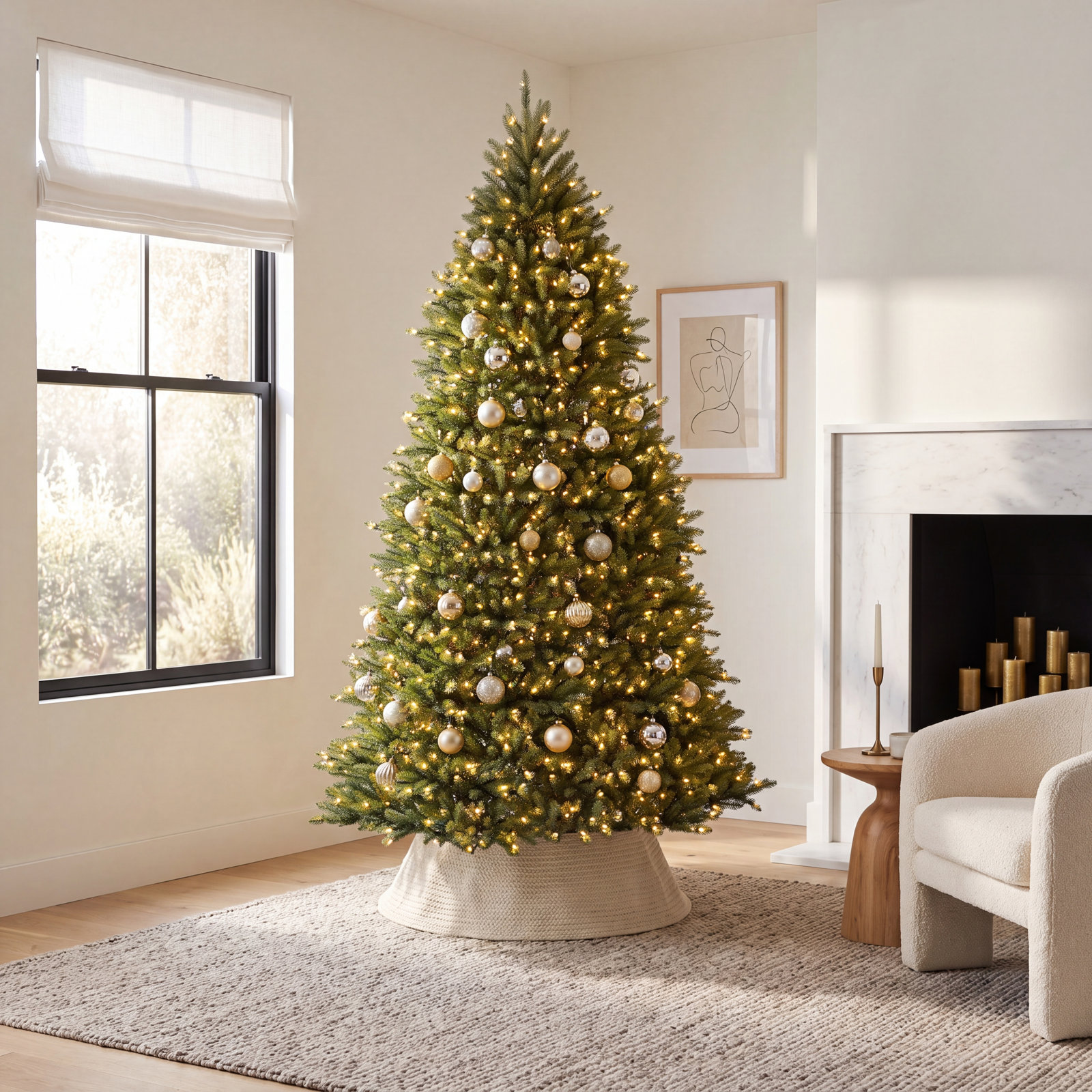 Dunhill 10' Pre-Lit Fir Christmas Tree