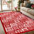 Christmas Decorative Area Rug Machine Washable Rug with Non-Slip Backing-106270385