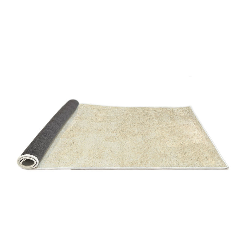 Tapis beige contemporain, Rond 8 pi