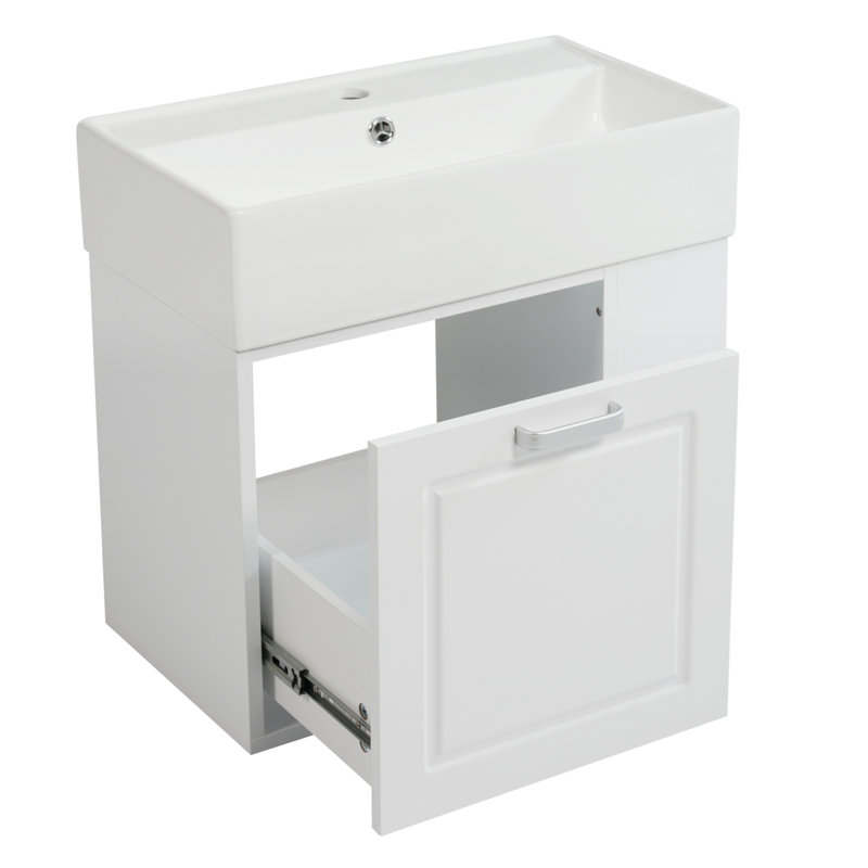 Bathroom Vanity with Sink, White