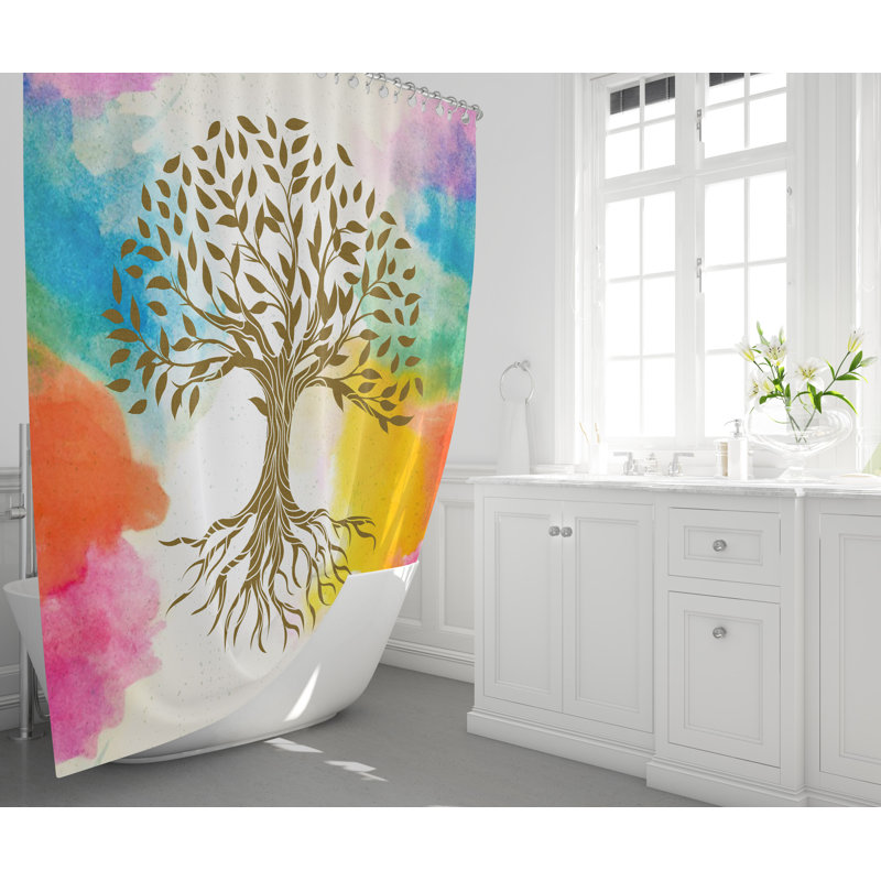Rideau de douche Floral, H 93 po x l 70 po