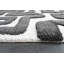 Tapis en polyester recyclé noir et ivoire Luna Meara-129400685