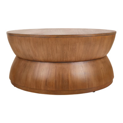 Franciscka Bernie Round Coffee Table, Java Brown