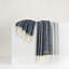 Crystal Blue Fiji Stripe Throw-1095484813