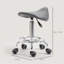 Rolling Saddle Stool, PU Leather Adjustable Stool with Wheels for Massage, Spa, Clinic, Beauty and Tattoo-989080387