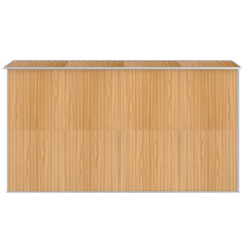  Remise de rangement traditionnelle en acier, Marron clair, L 75,6 po x P 140,6 po