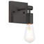 Applique murale 1 lumière Virgin - finition noir mat-1372202397