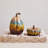 Small Stoneware Pumpkin Decor With Reactive Glaze