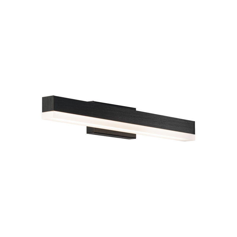 1-Light Dimmable LED Bath Bar, Black