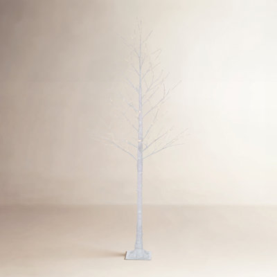 Arbre de Noël blanc illuminé