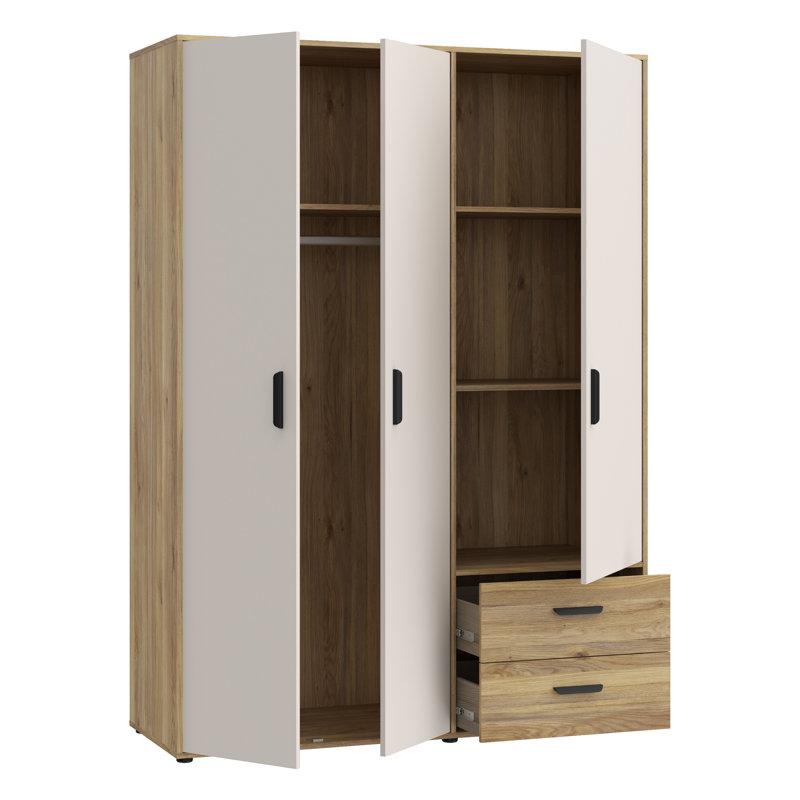 Mokkaro 3 Door Wardrobe
