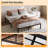 Queen Metal Platform Bed Frame with Reinforced Steel Slats – Silent, No Box Spring Needed, Under-Bed Storage-1879909059