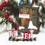 Lettres de table en bois rustique Noel