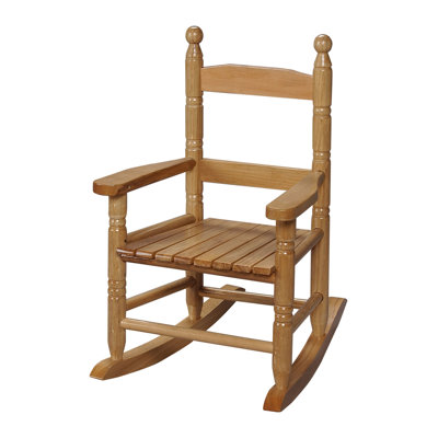 Chaise berçante pour enfant à lattes Baheejah