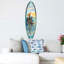 Décoration murale planche de surf pour les intérieurs nautiques - art mural de planche de surf de sirène - art mural côtier par G. Debrekht-1059517705