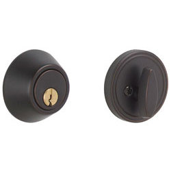 Dexter Single Cylinder Deadbolt, Aged Bronze