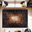 Tapis à motif patchwork en cuir de vache, grande surface, 5 pi x 7,5 pi-1238904518