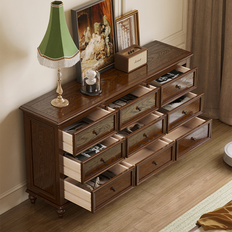 Walnut Solid Wood Rectangular Dressers & Chests