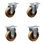 4 Piece High Temp Phenolic Caster Set