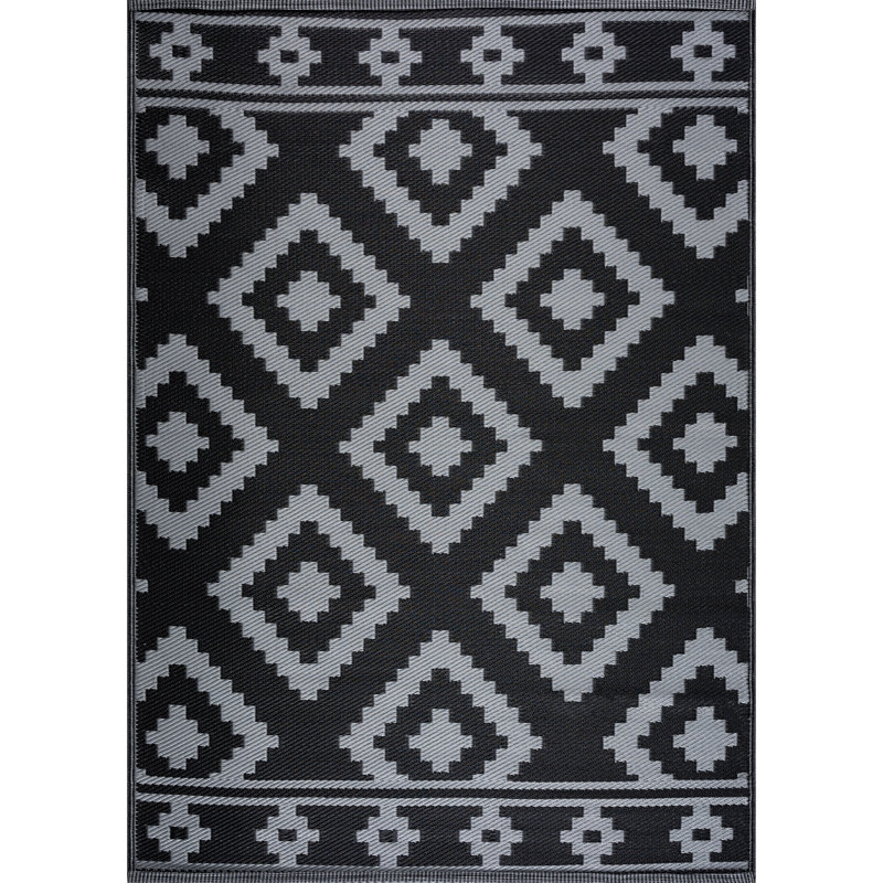 Abdulkareem Southwestern Indoor / Outdoor Rug, Rectangle 5' x 7'