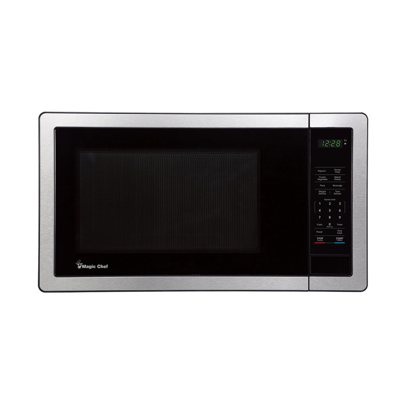 Magic Chef® 1.1 Cu. Ft. 1,000-Watt Digital Touch Countertop Microwave, Silver, Stainless Steel