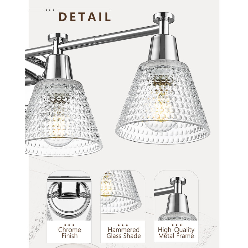 Batheaston 4 - Light Dimmable Vanity Light, Chrome